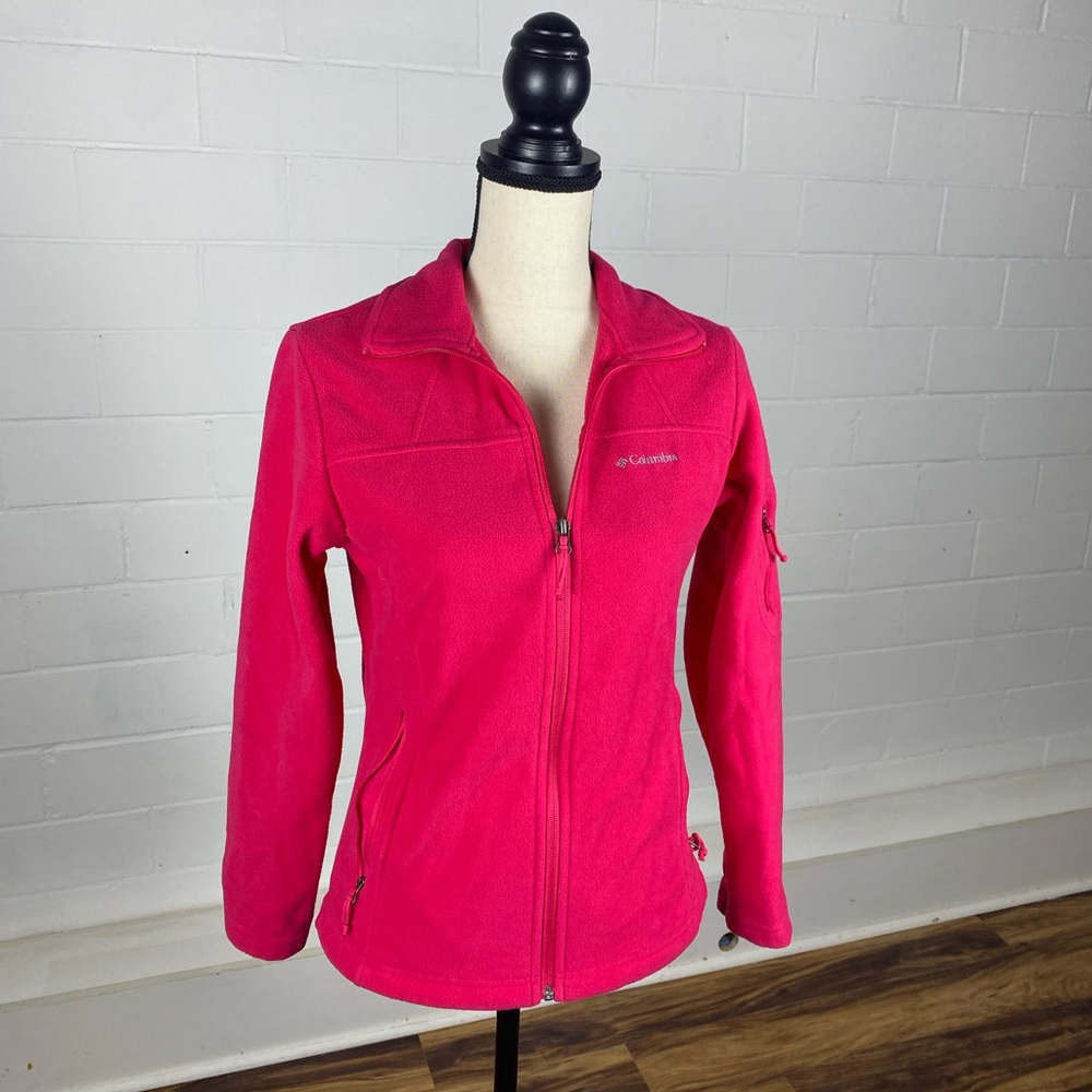 Columbia Women's Vibrant Pink Fleece Jacket - Picture 2 of 6